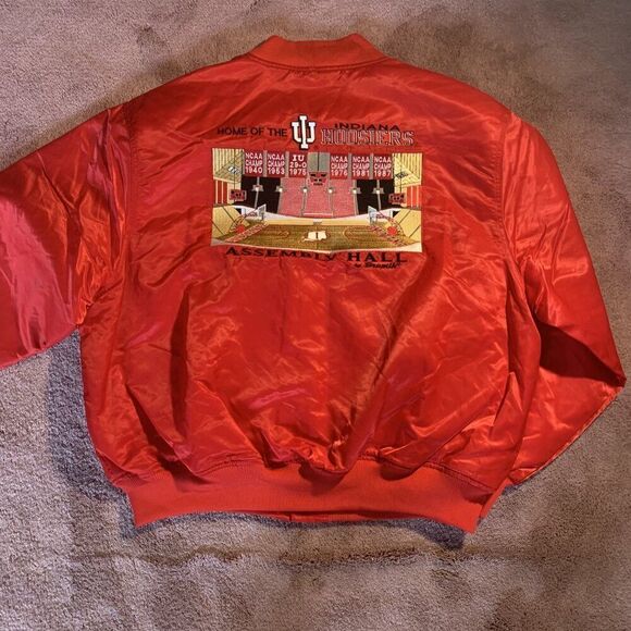 Vintage‎ 90s Indiana Hoosiers Bomber Jacket - Picture 4 of 5
